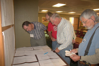 Checking the list - Photo by Linda Brown